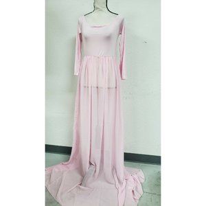 ZIUMUDY Maternity Maxi Photography Dress